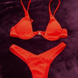 Red shein bikini NWT